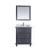 Laviva Luna, 30, Maple Grey Cabinet & White Carrara Counter 313DVN-30G-WC